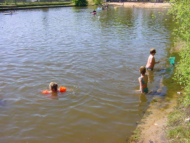 In de vijver, hemelvaart 2001 te Hardenberg